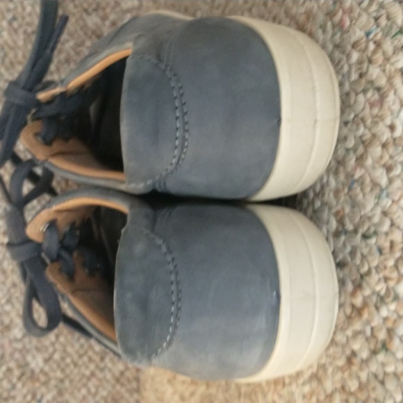 Hotter Brooke STD blue suede round toe lace up oxford sneakers 7 EU 38 - Picture 4 of 5